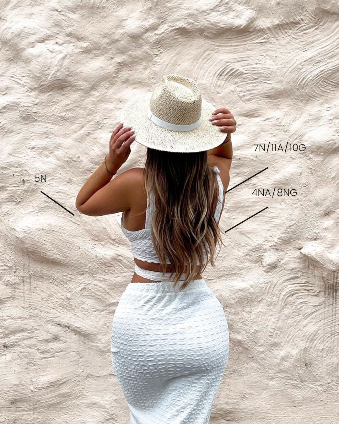 BHBD tape extensions: 35cm, 50cm, 60cm. Light brown neutral 100% real hair.